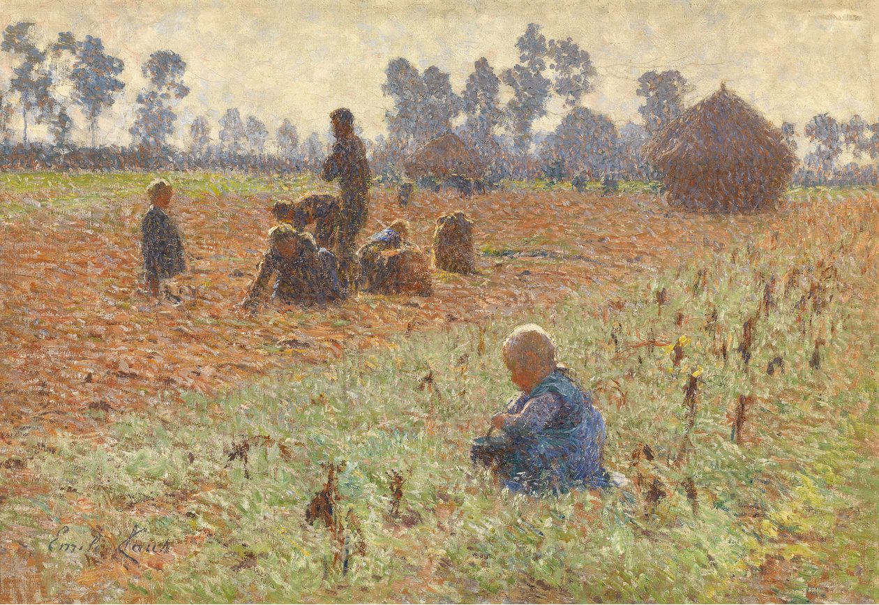 Gathering Corn by Emile Claus