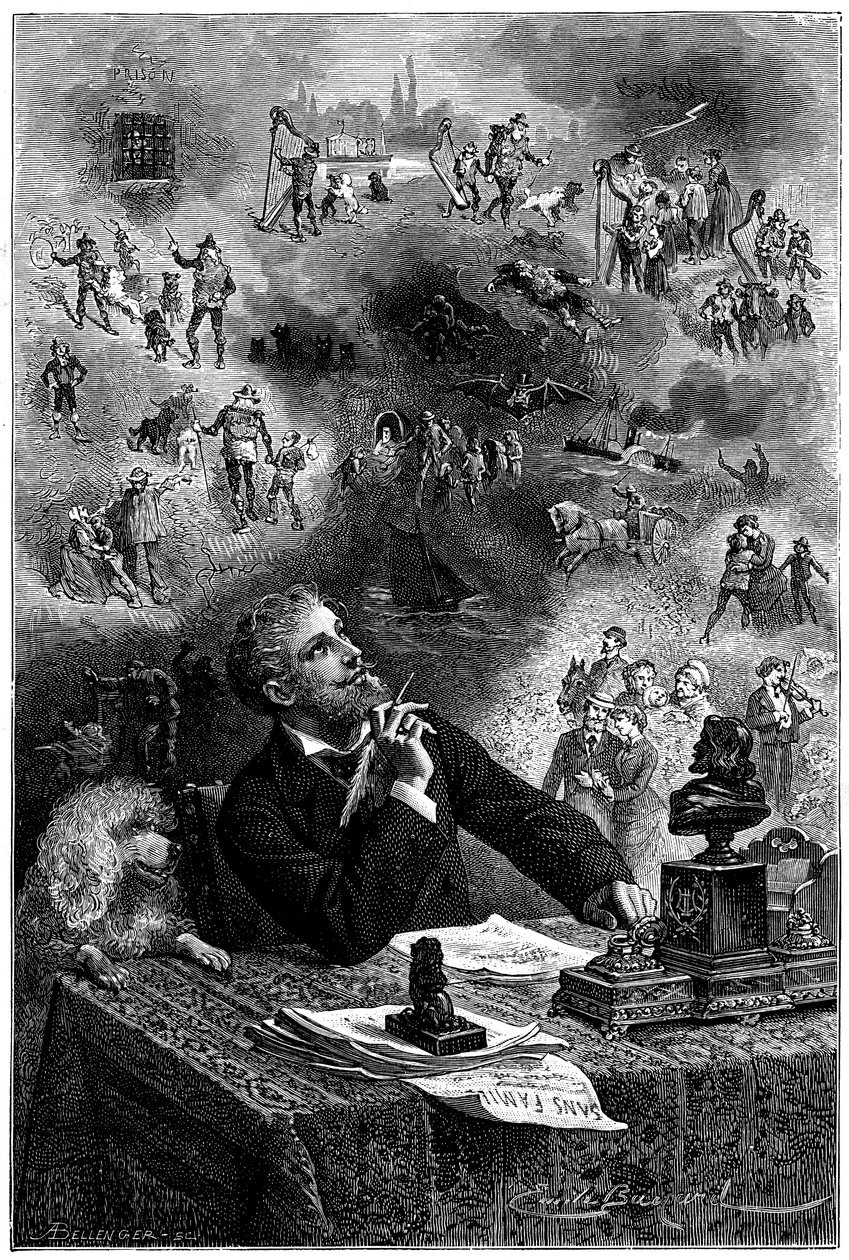 Frontispiece by Emile Bayard for the Hetzel 1880 edition of Hector Malot