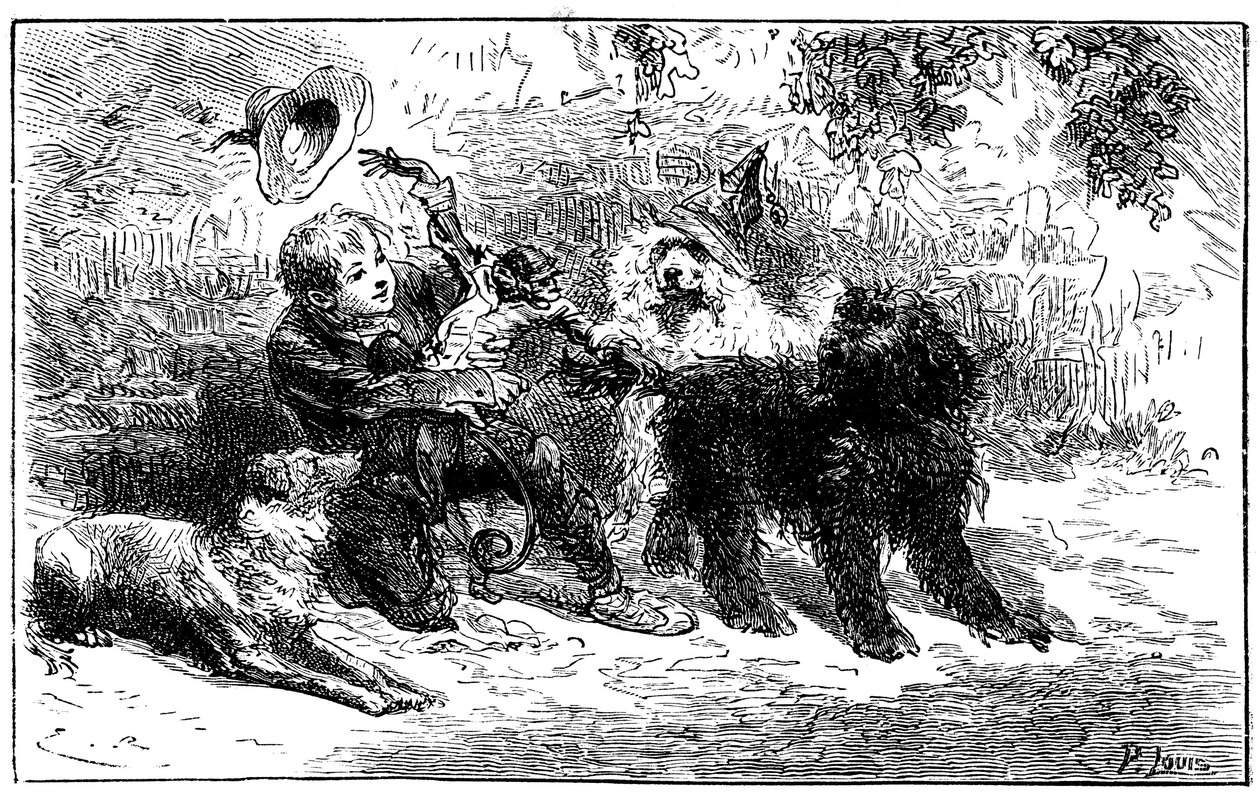 Illustration by Emile Bayard for Hector Malot