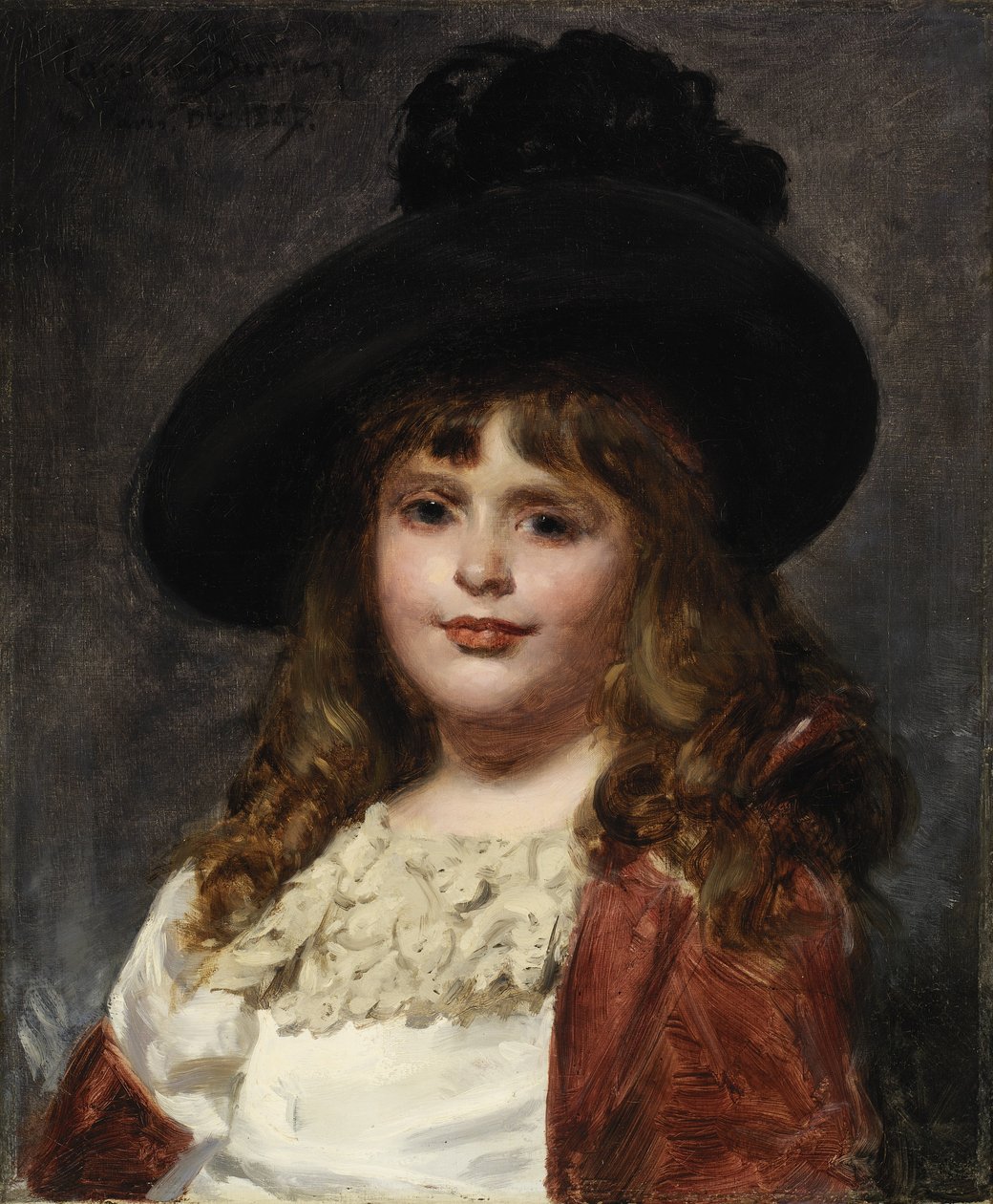 Laura at Seven by Emile Auguste Carolus Duran