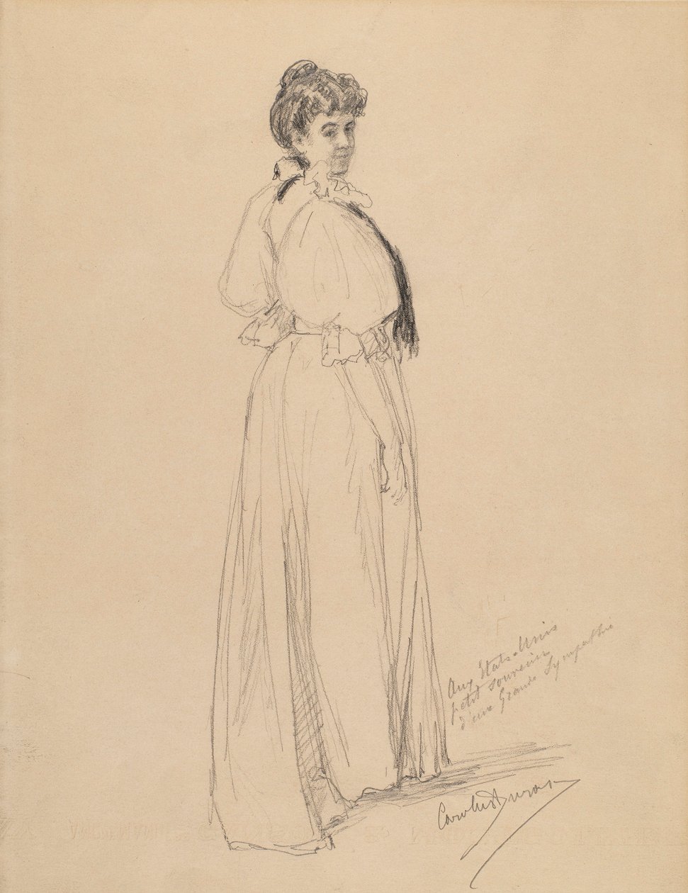 Sketch of a Lady by Emile Auguste Carolus Duran