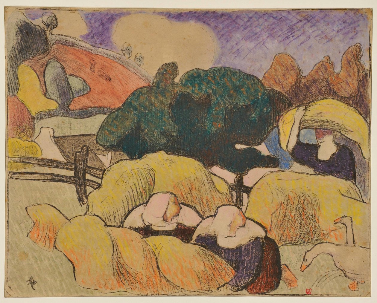 Women Making Hay by Emile Bernard