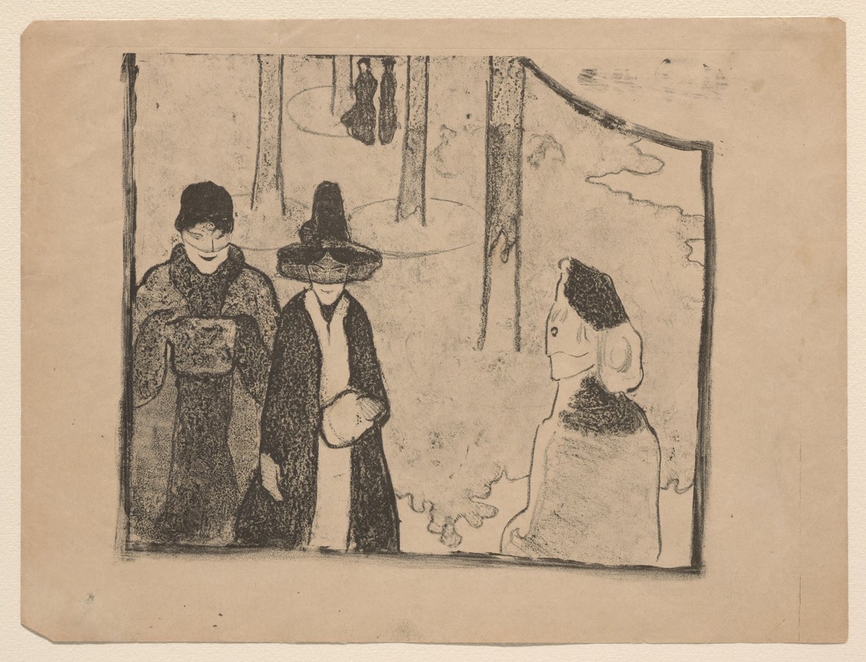 The Stroll by Emile Bernard