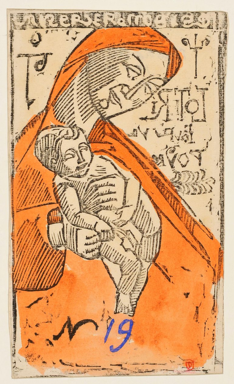 Virgin and Child [Proof B] [Lottery Ticket] by Emile Bernard