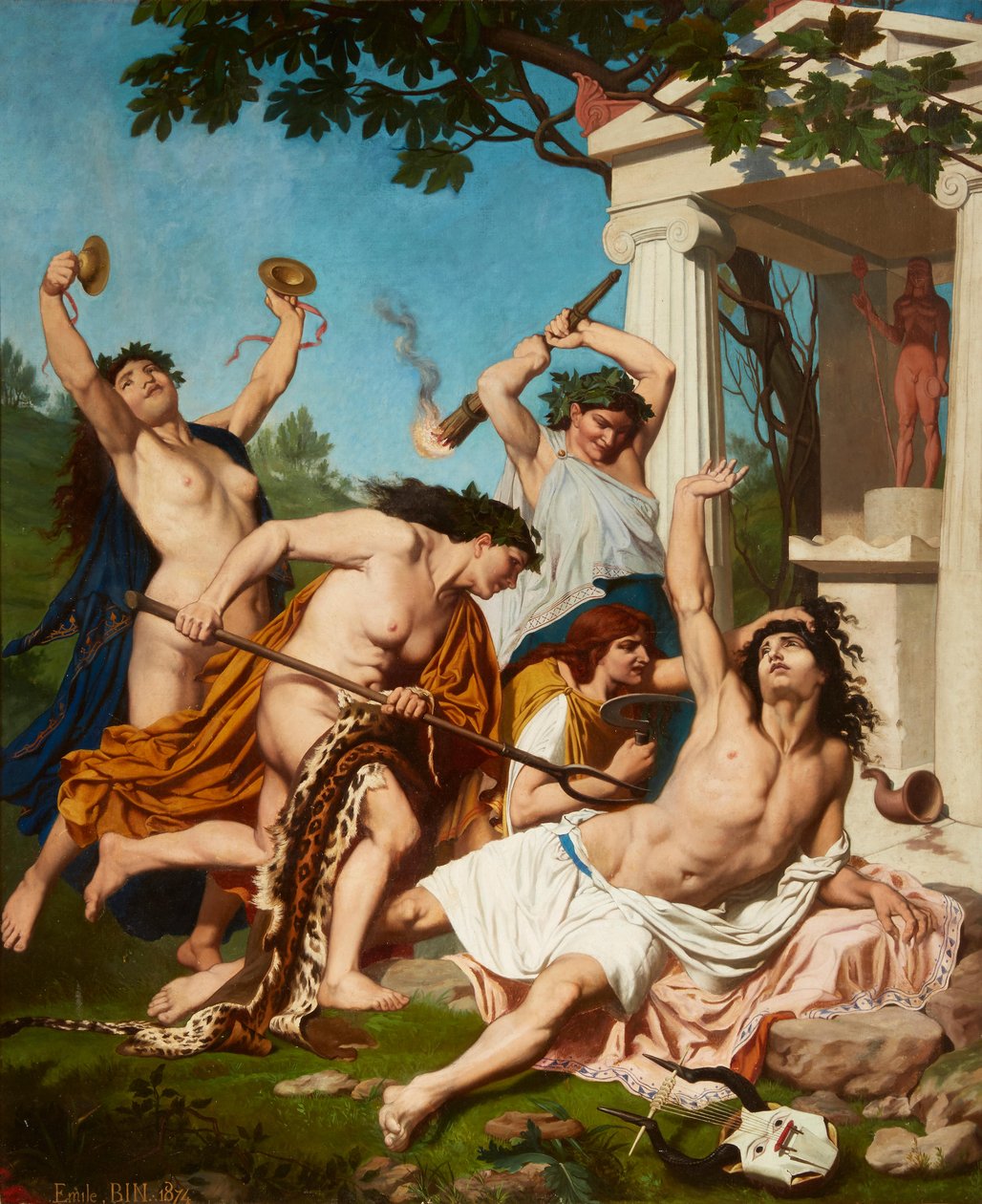 The Death of Orpheus by Emile Bin