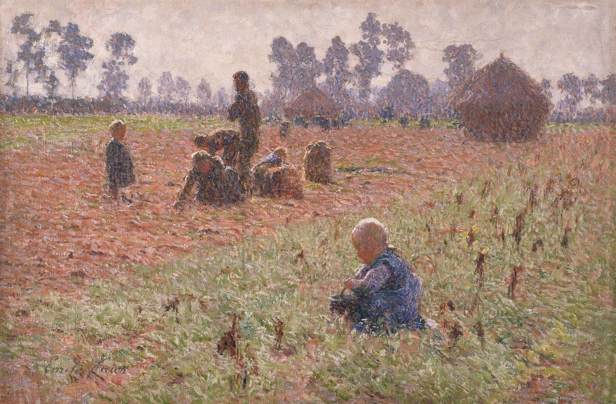 Gathering Corn by Emile Claus