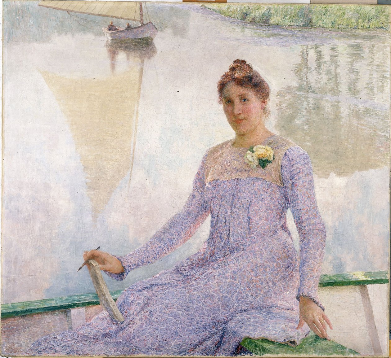 Portrait of the Artist Anna De Weert by Emile Claus