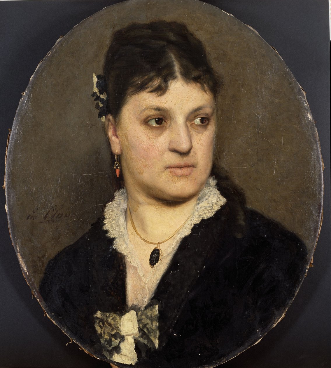 Portrait of the Artist Marie Moreels by Emile Claus