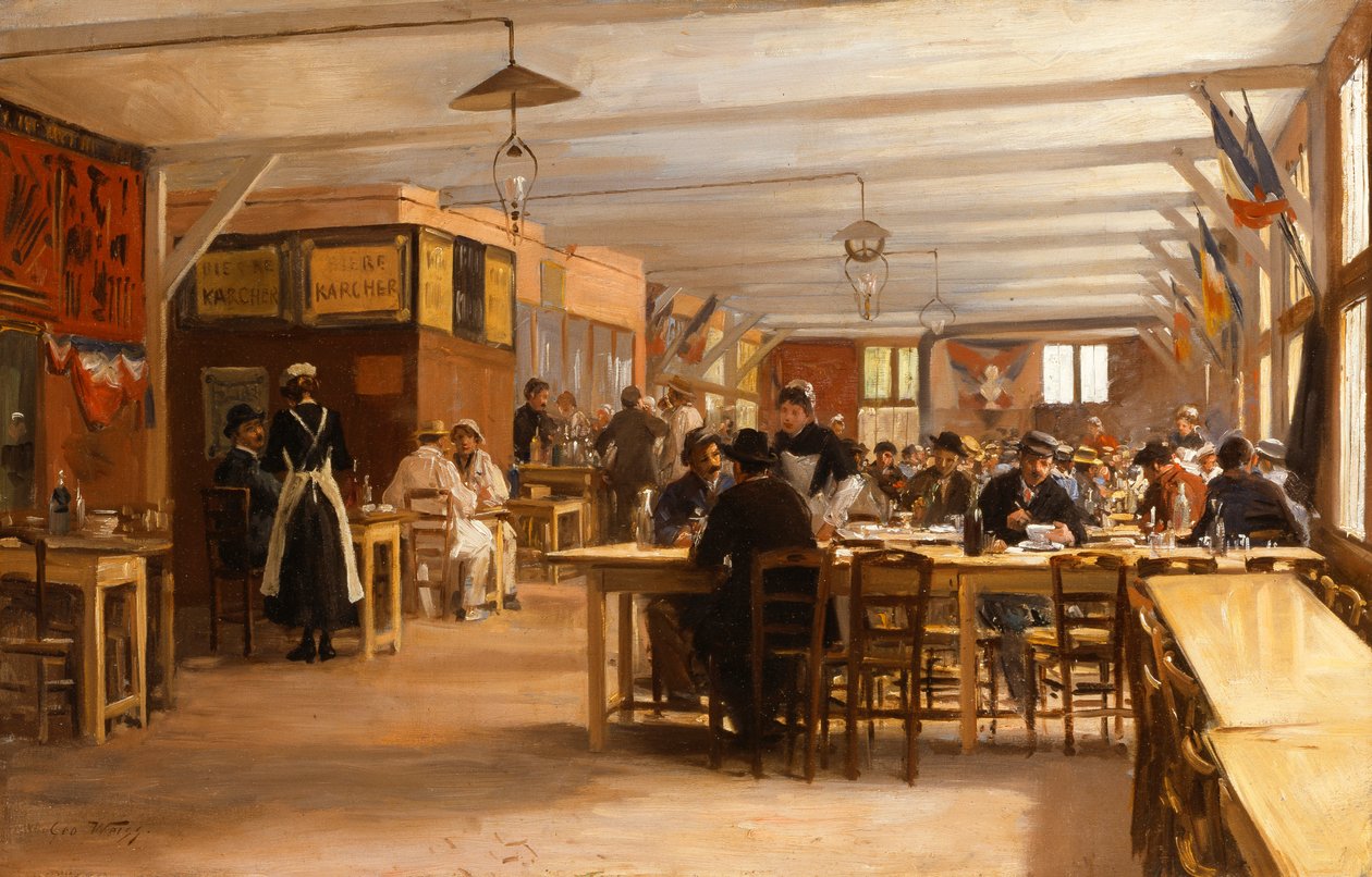 The Cafe by Emile Georges Weiss