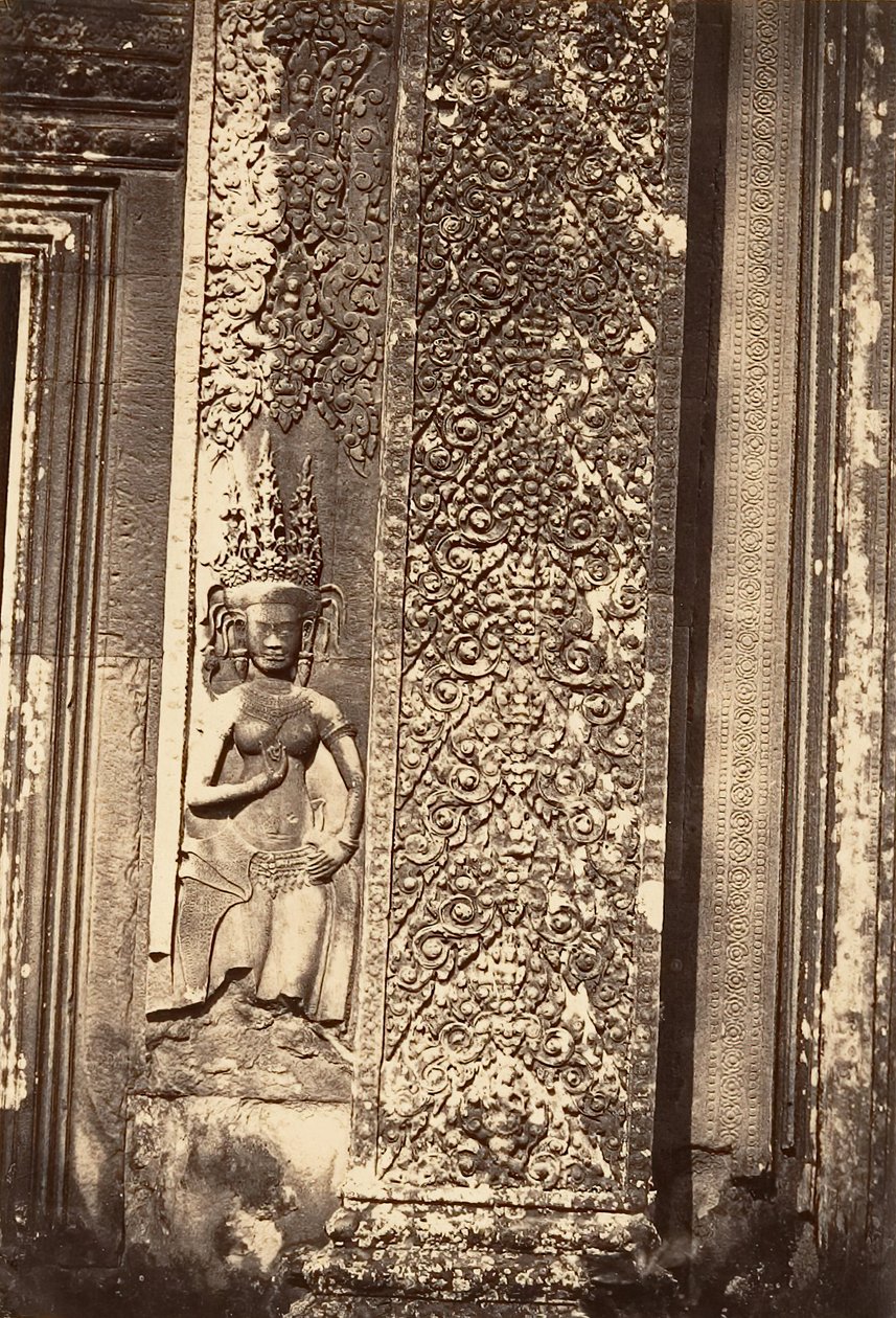 Decorative Detail of the Great Pagoda by Emile Gsell