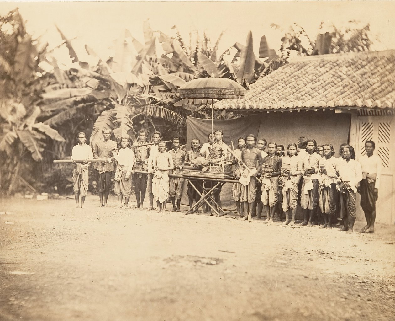 Cambodian Prince and his Procession by Emile Gsell