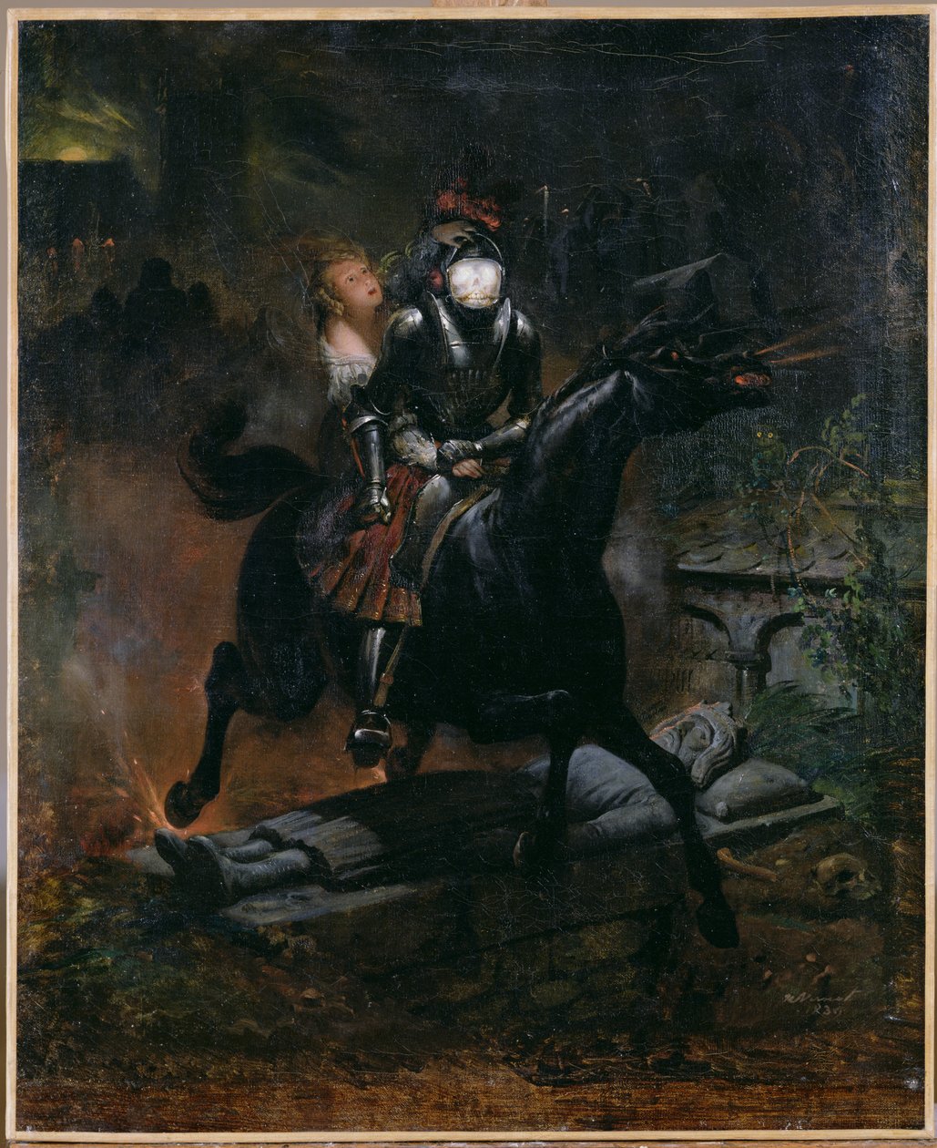Ballad of Leonore, 1839 by Emile Jean Horace Vernet