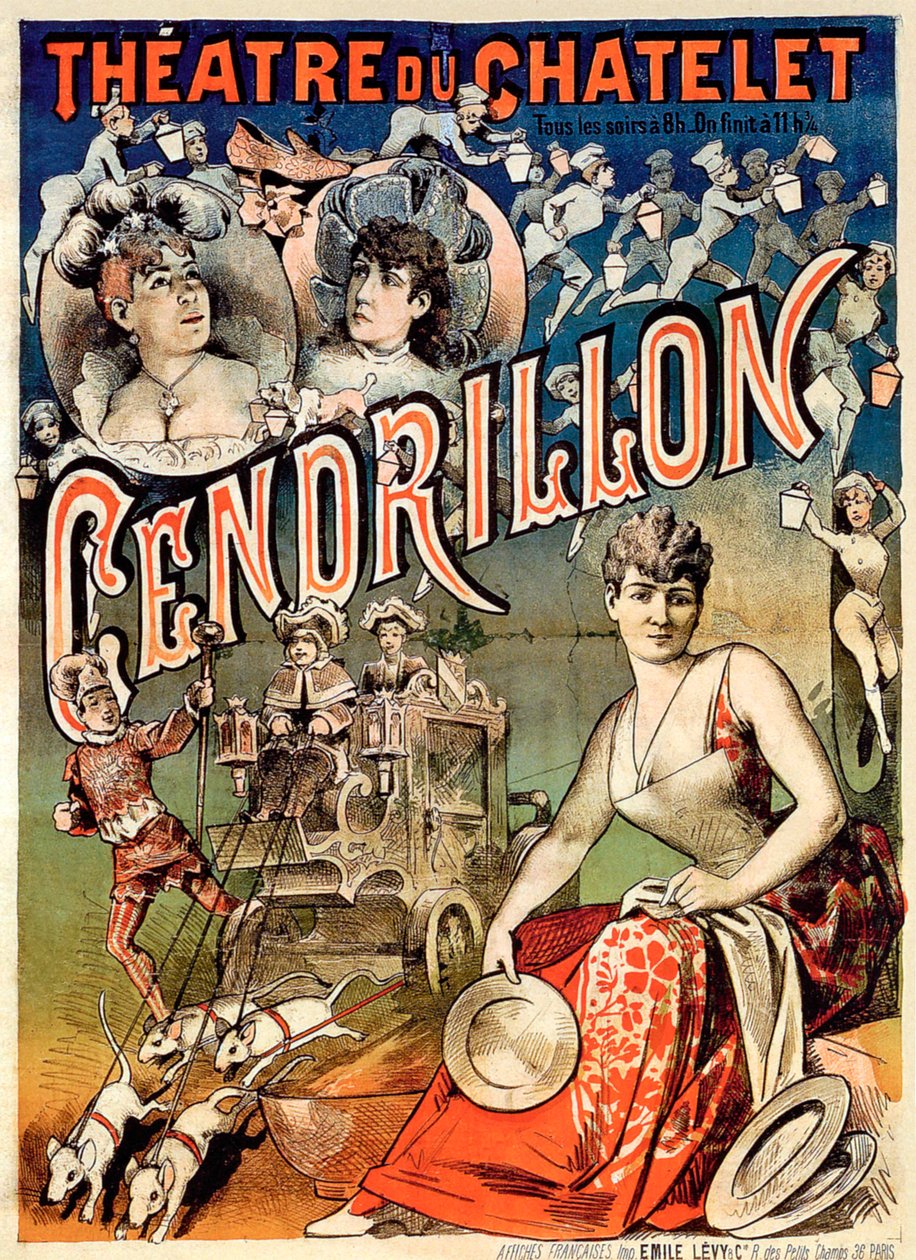 Cinderella or the Marvelous Slipper, Theatre du Chatelet, Paris by Emile Levy