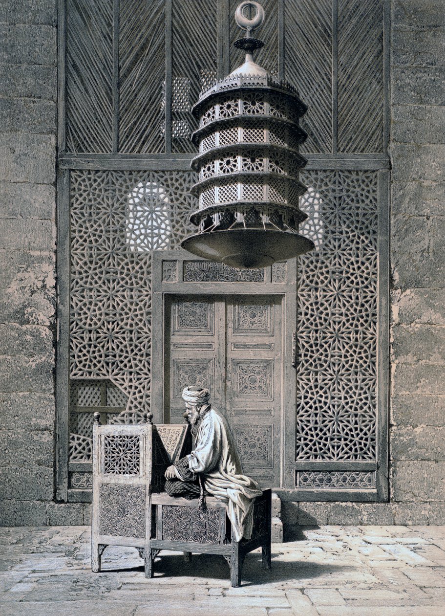 Tomb Door, Mosque of Sultan Barquq by Emile Prisse d