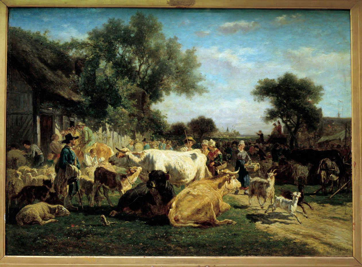 Village Fair by Emile van Marcke de Lummen
