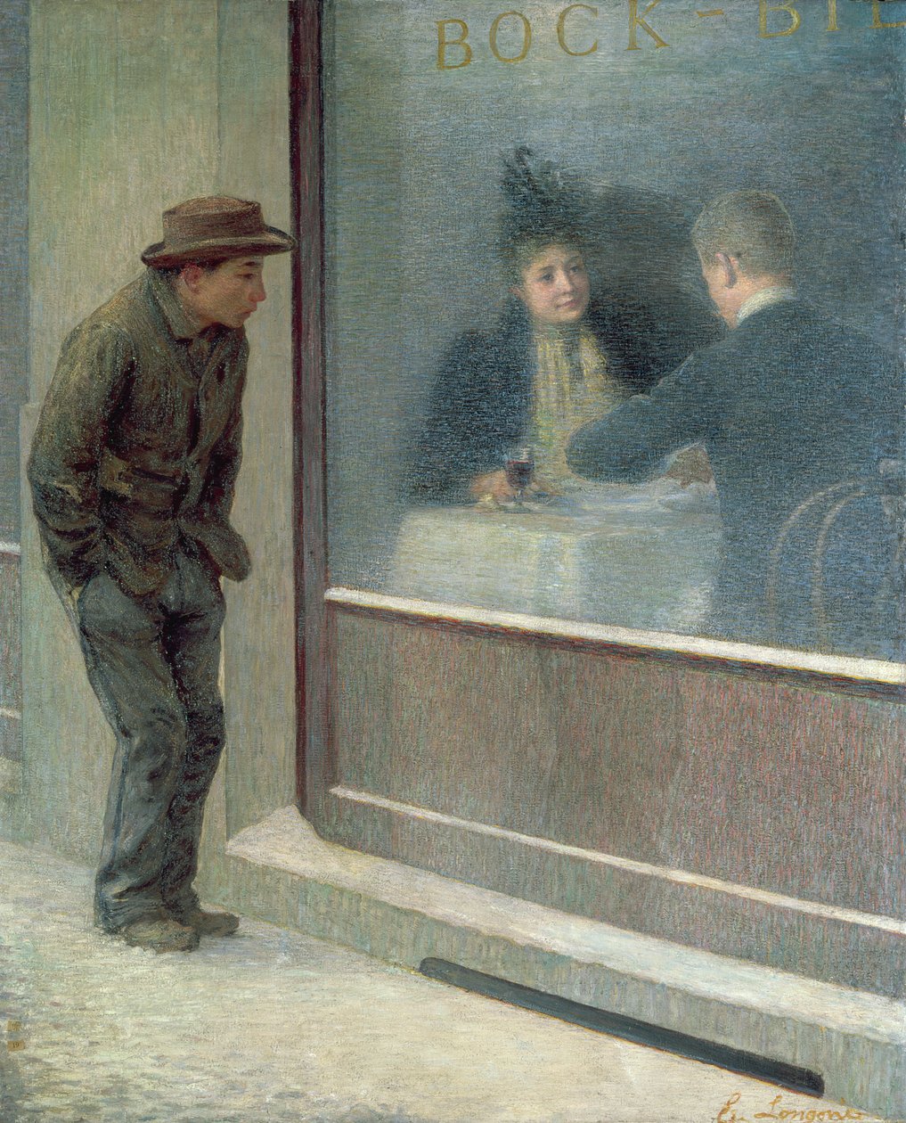 Reflections of a Starving Man or Social Contrasts, 1894 by Emilio Longoni