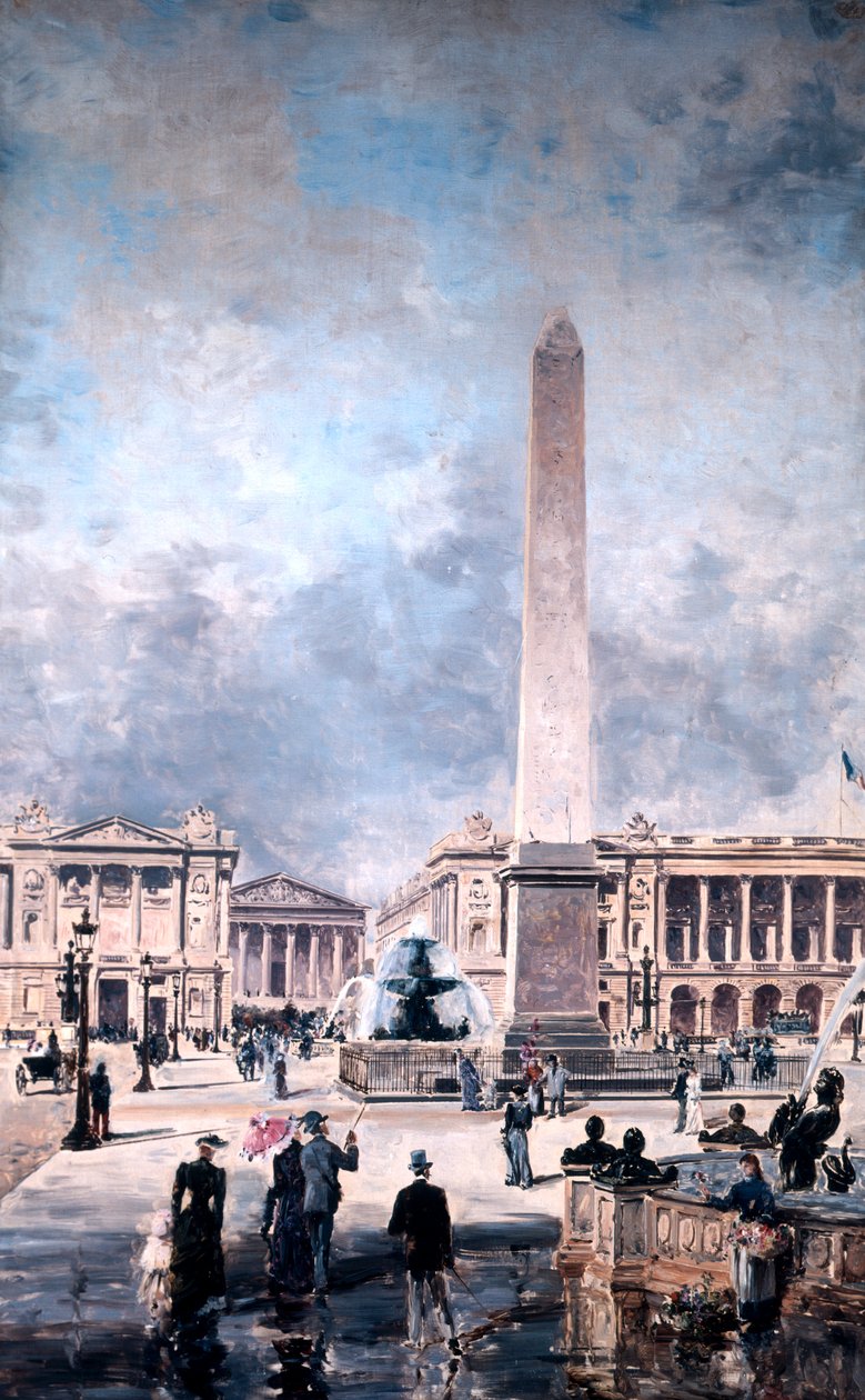 Obelisk of Luxor and the Place de la Concorde by Emmanuel Lansyer