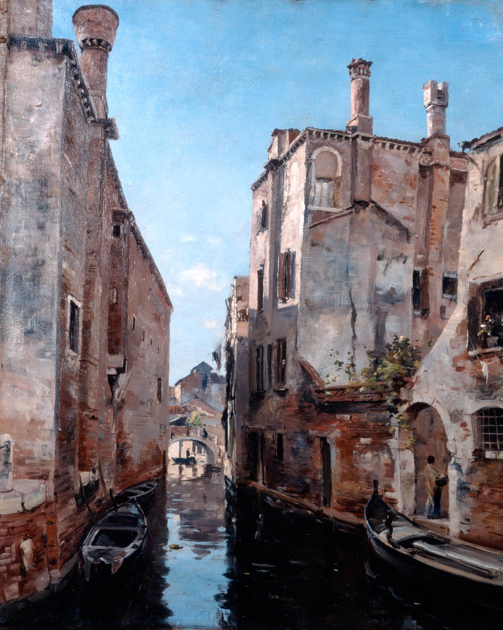 Surroundings of the Church San Sebastian, Venice, 1892 by Emmanuel Lansyer