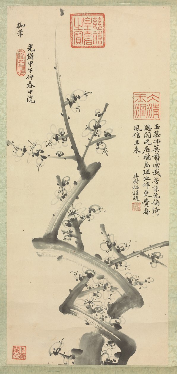 Plum Blossoms by Empress Cixi Manchu Chinese