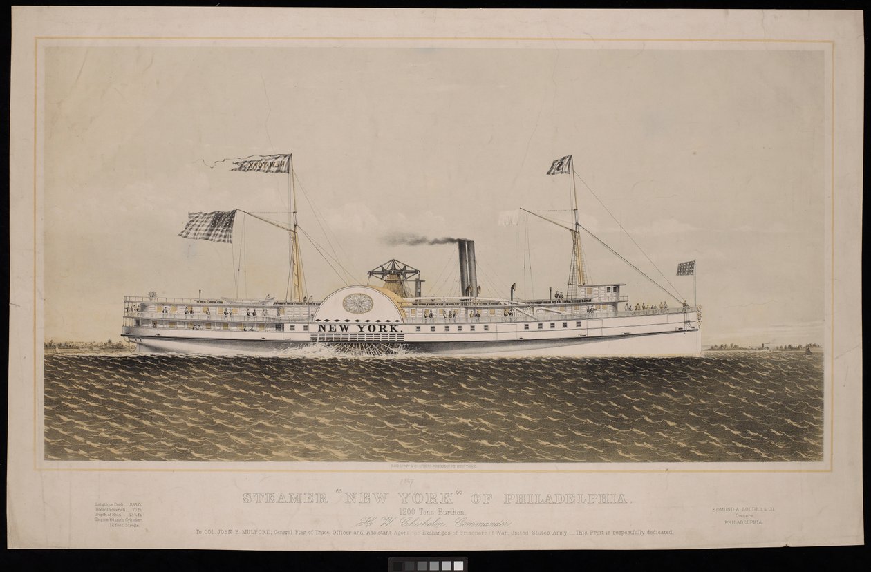 Steamer New York of Philadelphia by Endicott Endicott