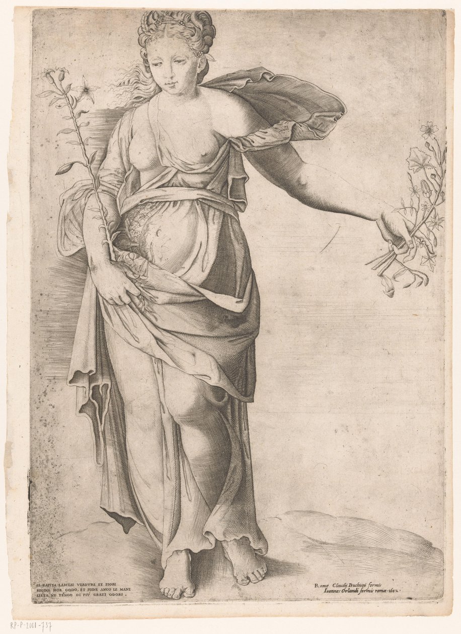 Flora or Proserpina by Enea Vico (attributed to)