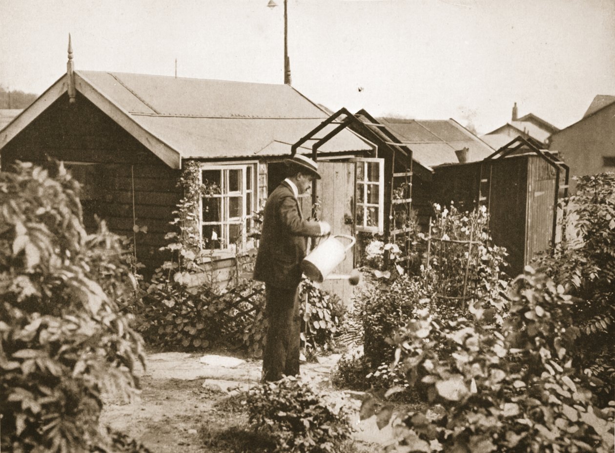 A Chalet in the Gardens, Lofthouse Park, illustration from German Prisoners in Great Britain by English Photographer