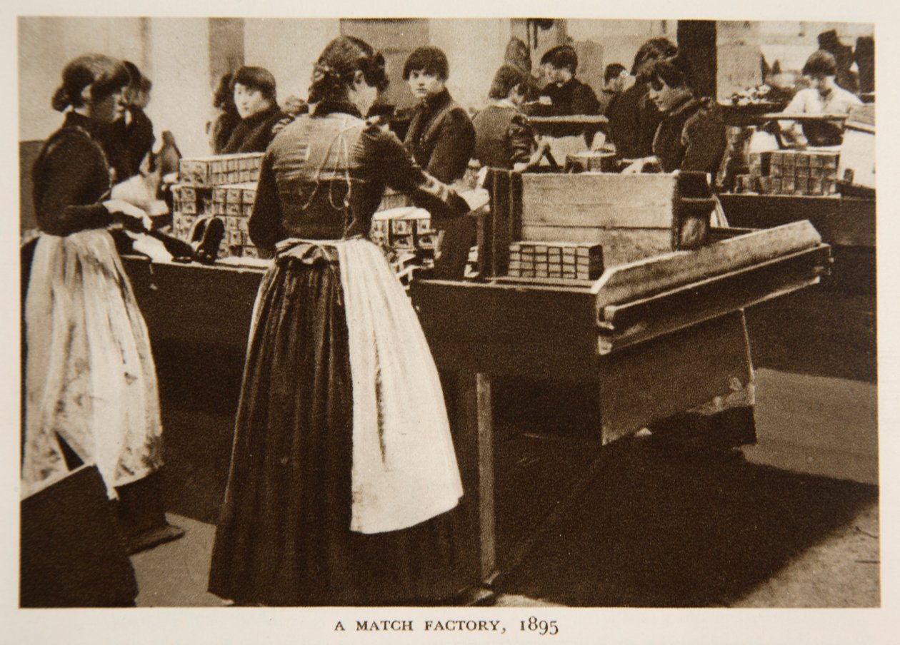 A Match Factory, 1895, photograph from The Times by English Photographer