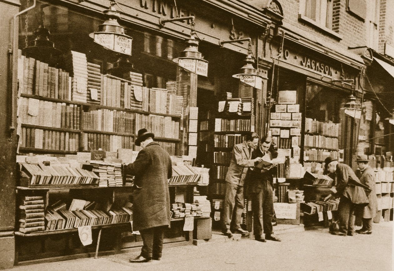 A second hand bookshop, Charing Cross Road by English Photographer