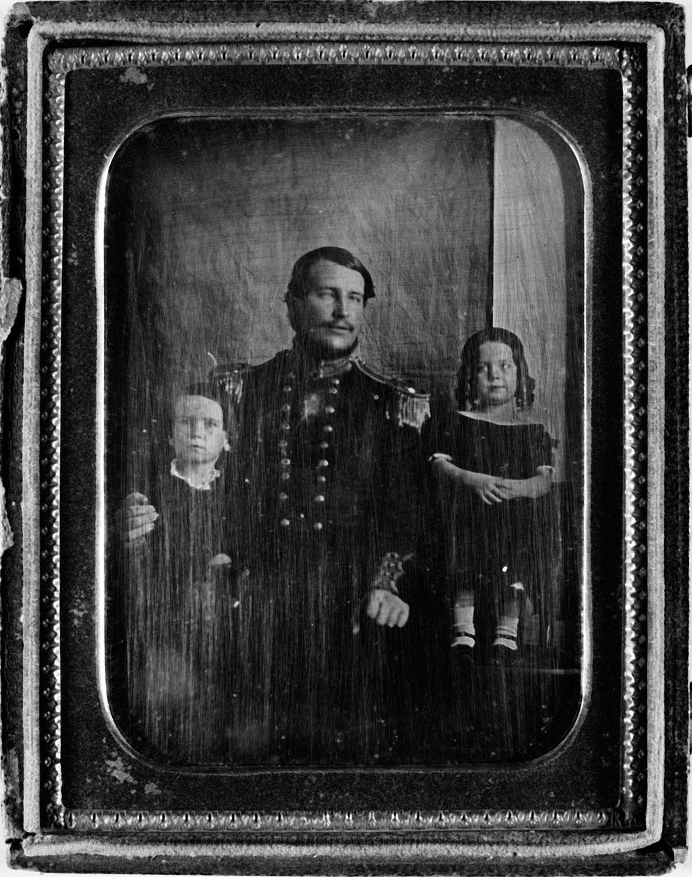 Assistant Surgeon Christopher Bakewell Bassano and family, c.1850 by English Photographer