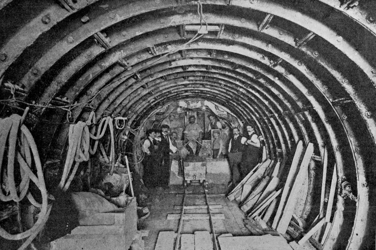 Building the Bow and Victoria Park Sewer by English Photographer