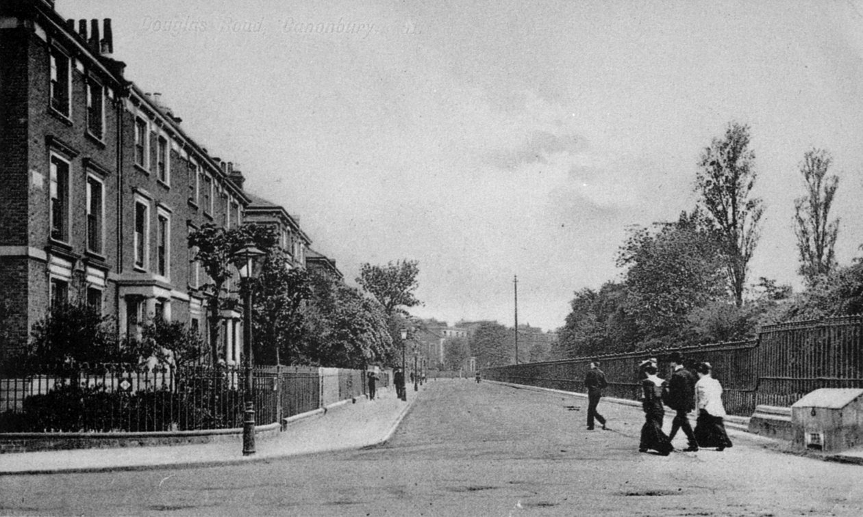 Douglas Road, Canonbury, Islington, c.1905 by English Photographer