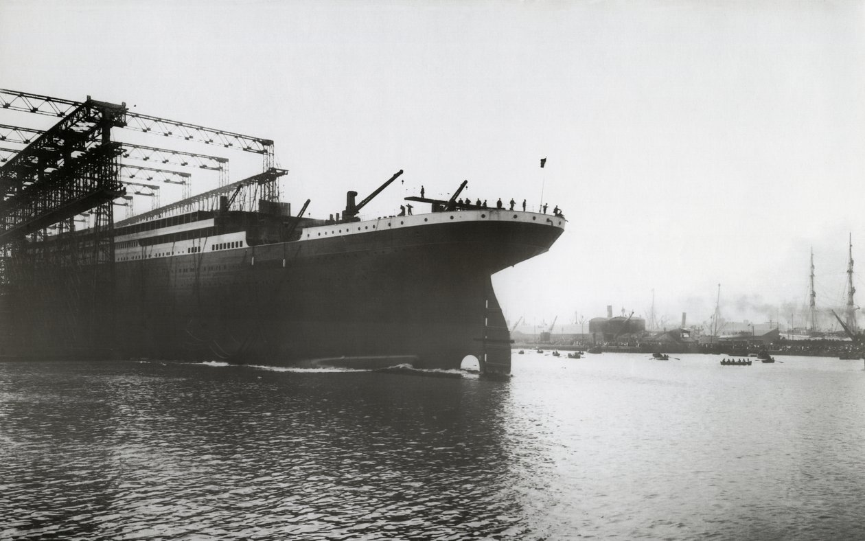 Launch of RMS Titanic, 31 May 1911 by English Photographer