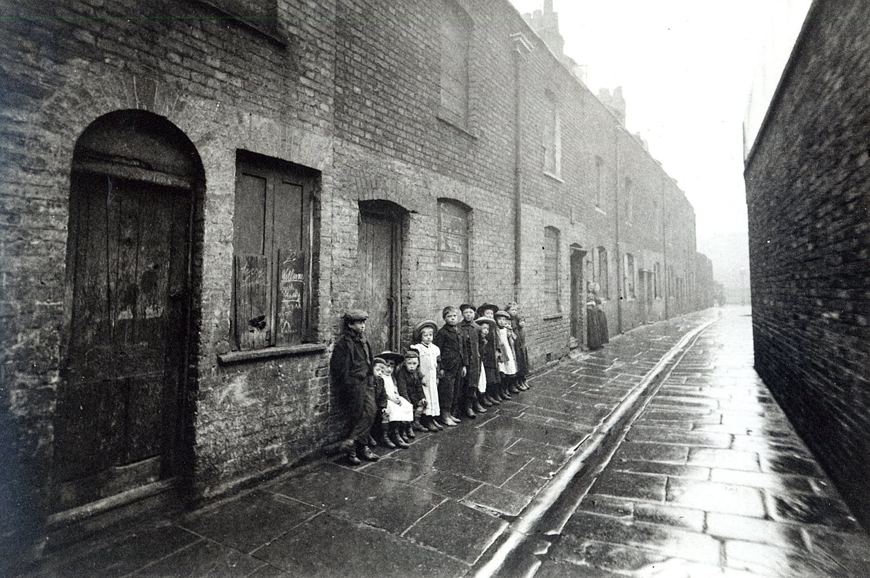 London Slums, c.1900 by English Photographer