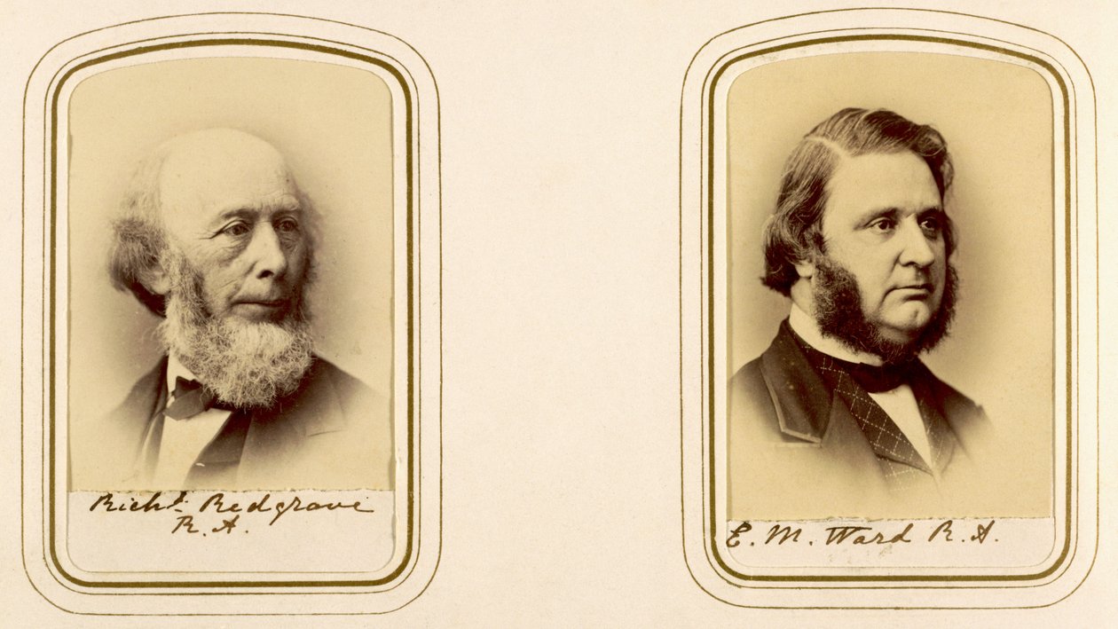 Portraits of Richard Redgrave and Edward Matthew Ward by English Photographer