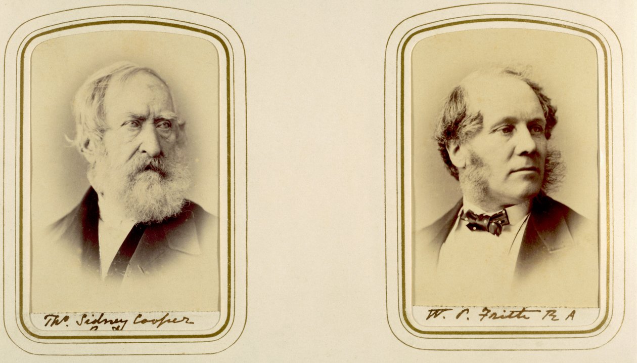 Portraits of Thomas Sidney Cooper and William Powell Frith by English Photographer