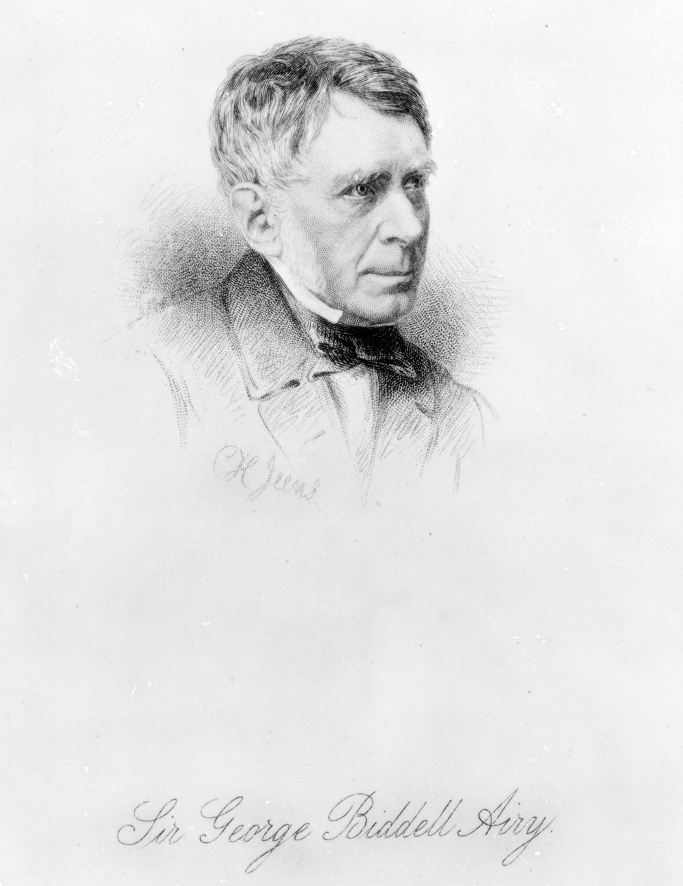 Sir George Biddell Airy, engraved by C.H. Jeens by English Photographer