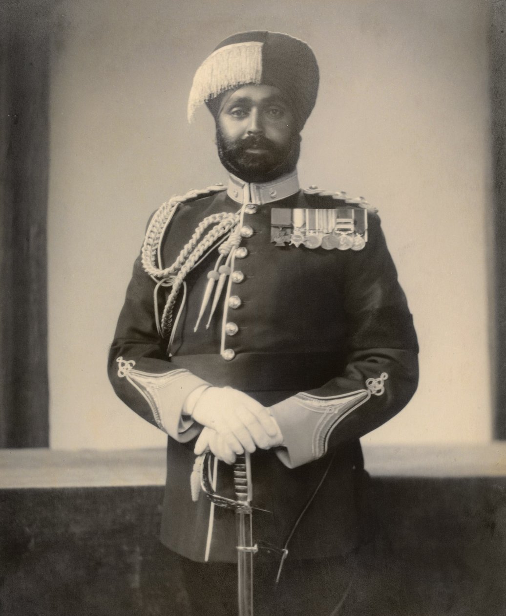 Subadar Major Ishar Singh, Bahadur VC OBI, 4th Battalion, 15th Punjab Regiment, 1936-37 by English Photographer