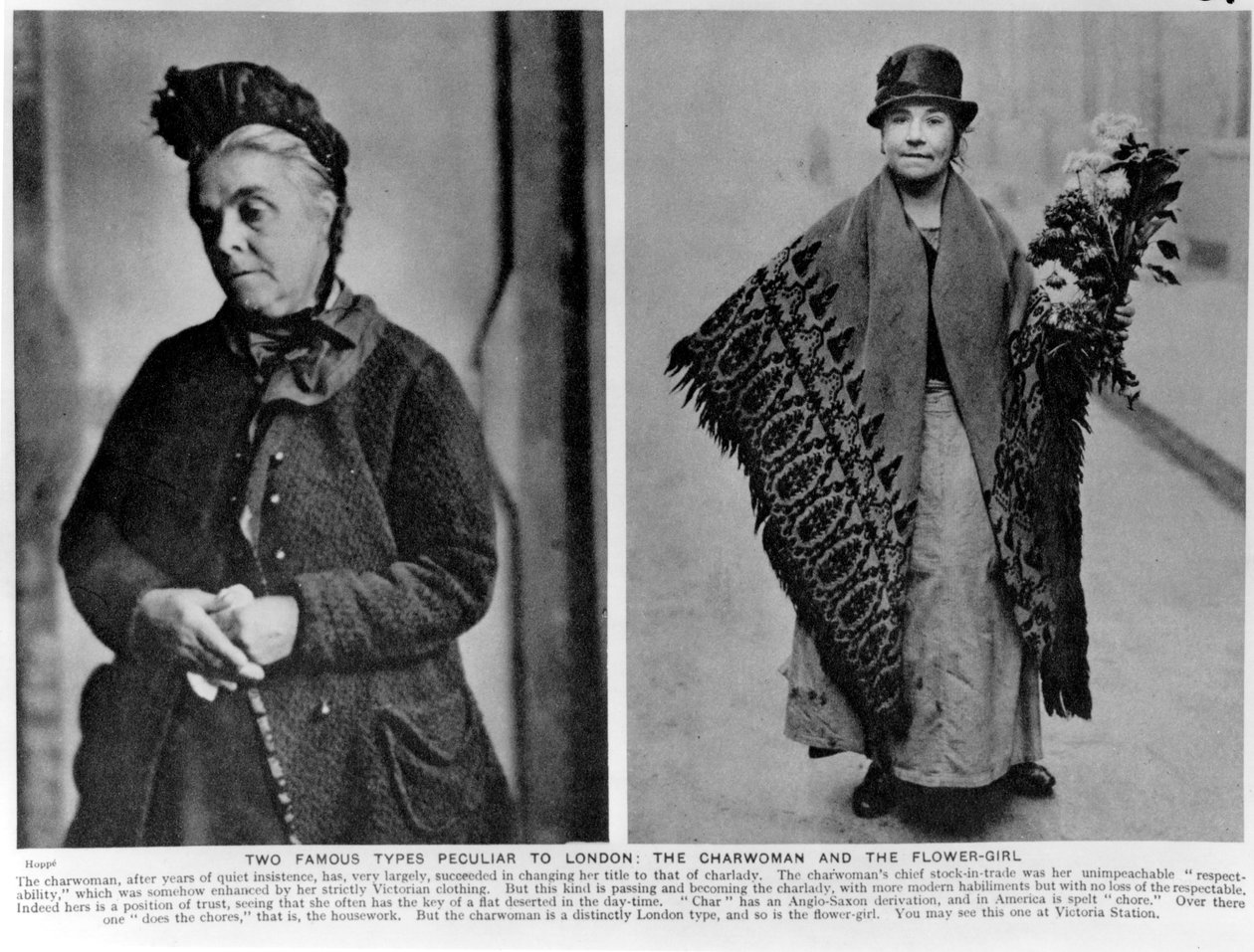 The Charwoman and The Flower-Girl, Illustrations from 