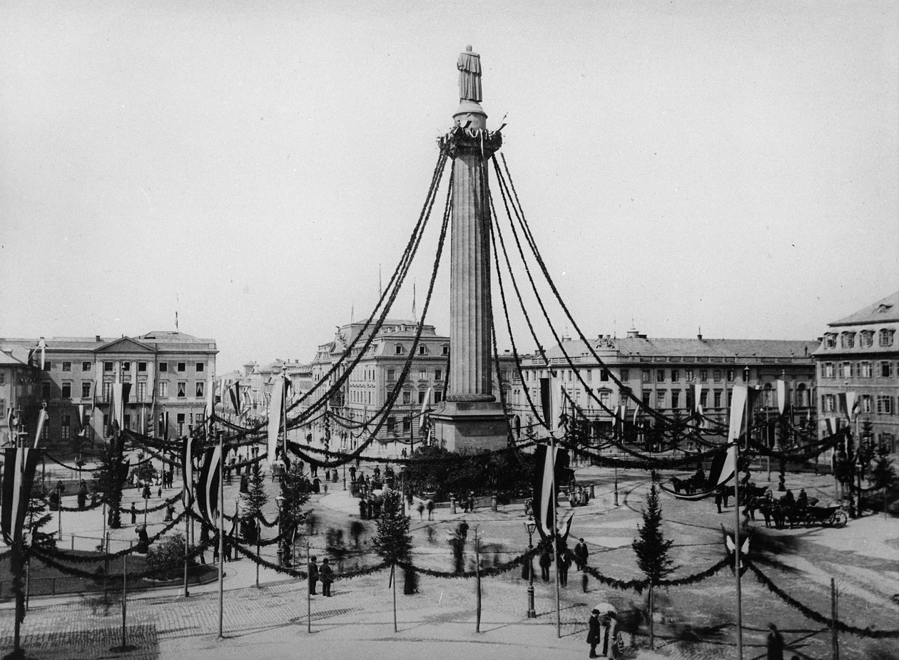 The Luisenplatz, Darmstadt, April 30, 1884 by English Photographer