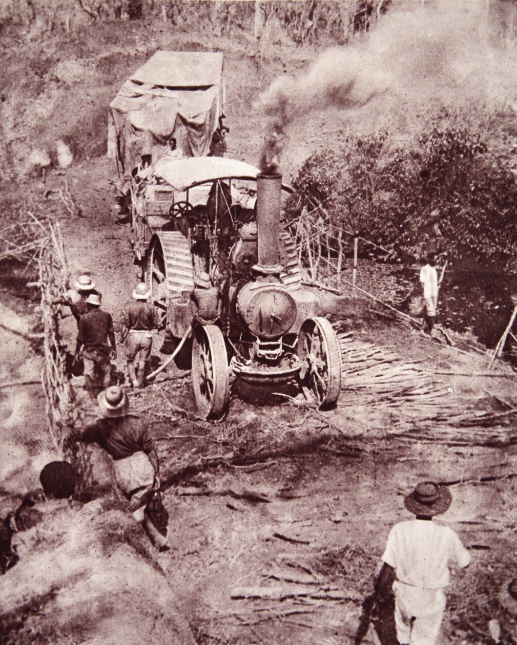 The Mimis overland trek to Lake Tanganyika, illustration from 