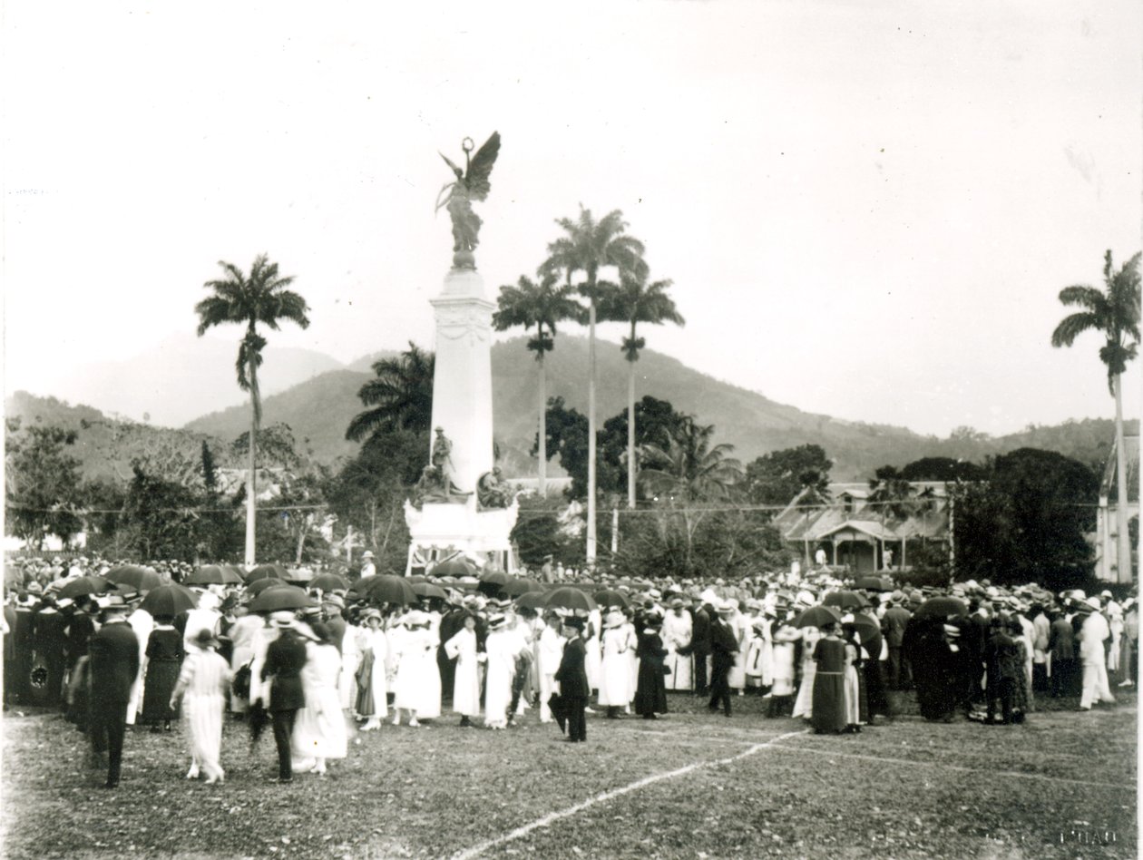 Unveiling of War Memorial, Port of Spain, Trinidad, 1920 by English Photographer