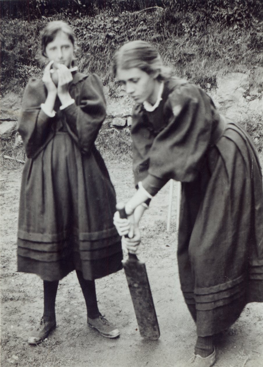 Virginia and Vanessa Stephen, in St. Ives, 1894 by English Photographer