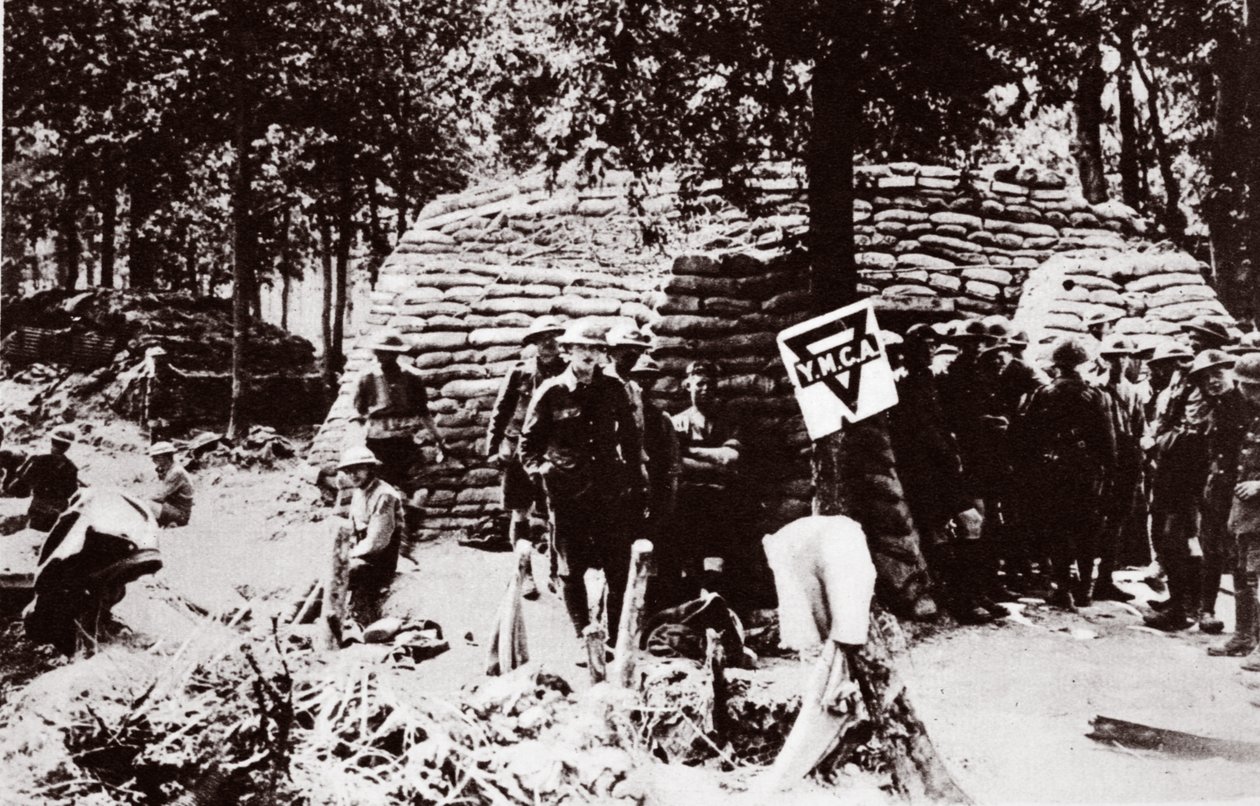 YMCA Canteen at the Front by English Photographer