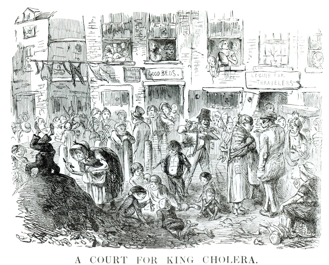 A Court for King Cholera by English School