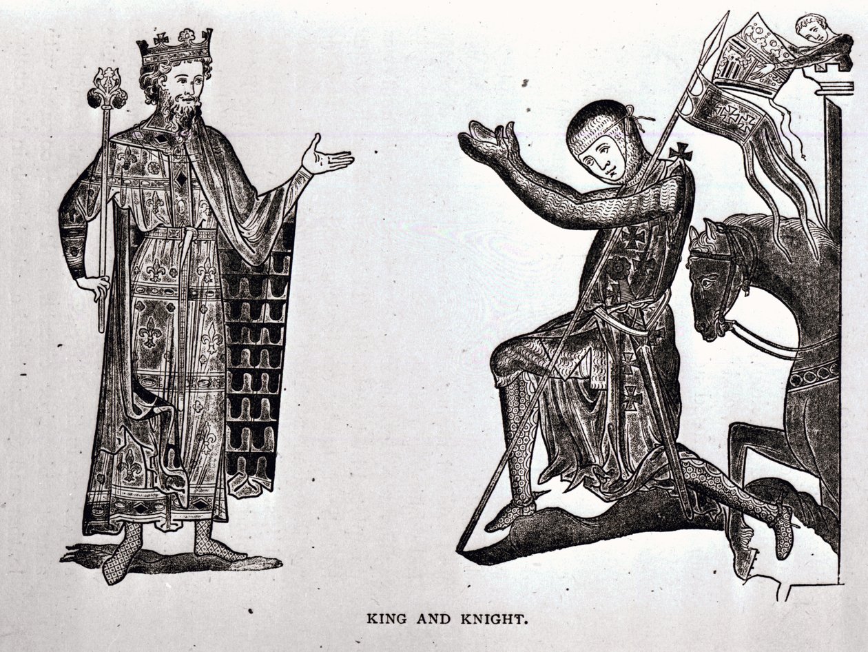 A King and a Knight, illustration from 