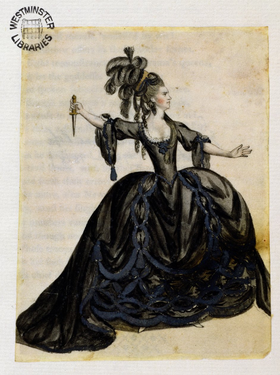 An Actress Playing Lady Macbeth by English School