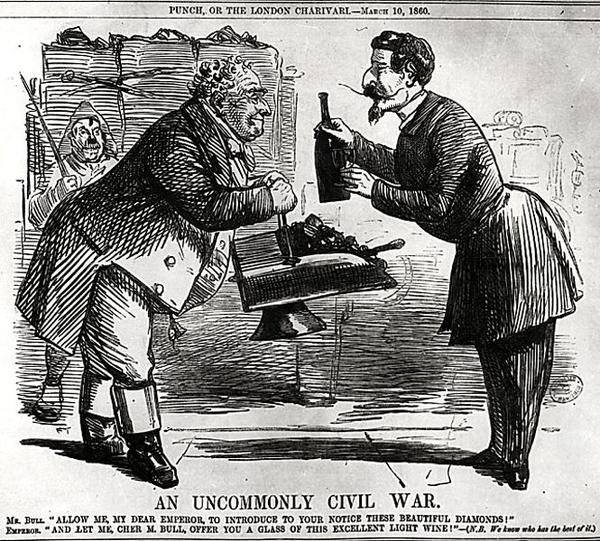 An Uncommonly Civil War, from Punch, or the London Charivari, March 10th, 1860 by English School
