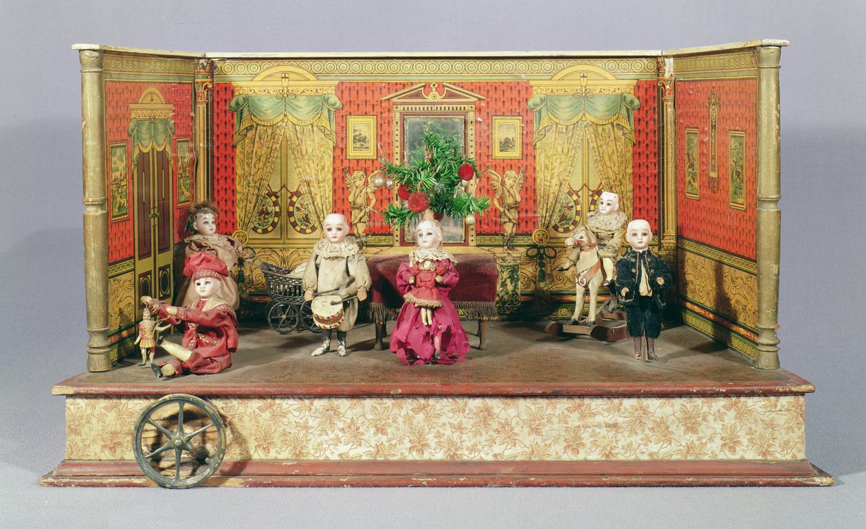 Animated musical Christmas party, Victorian by English School