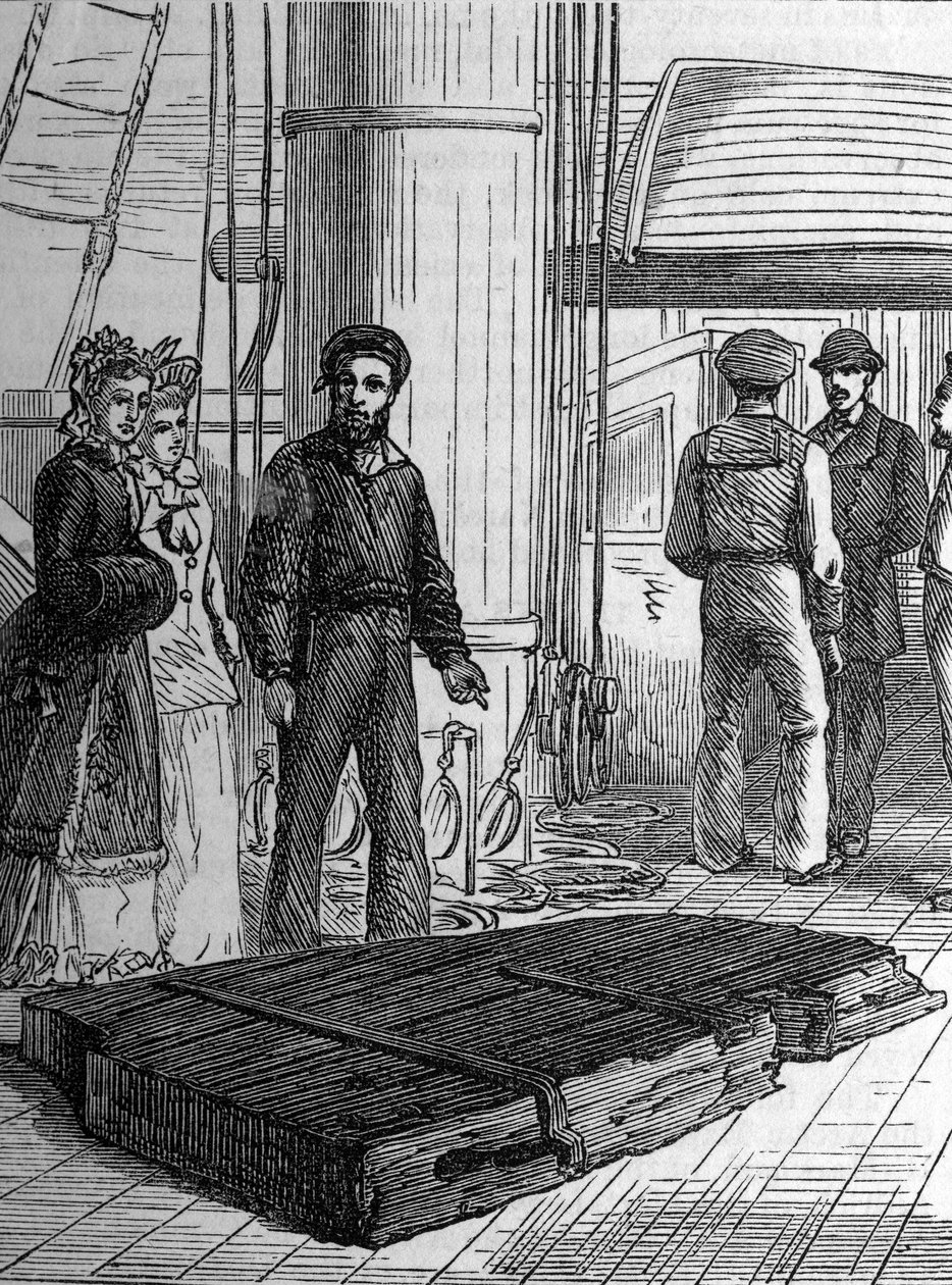 Broken Rudder of the Alert, c.1870s by English School