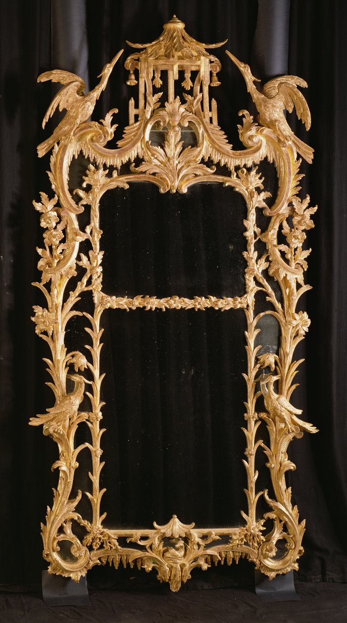 Carved mirror, c.1760 by English School